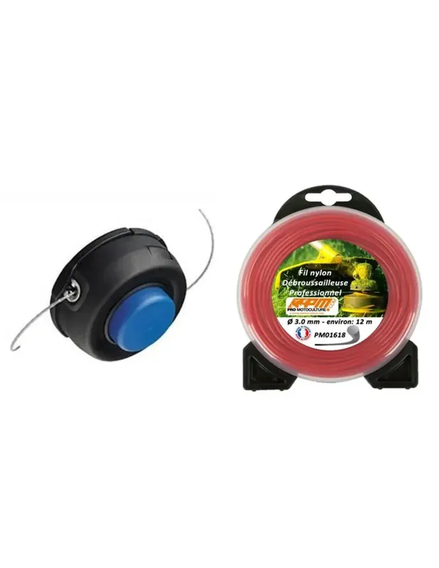 Tête de débroussailleuse Husqvarna T35 en 12×175 + Fil nylon ø 3 mm Dernier Modèle