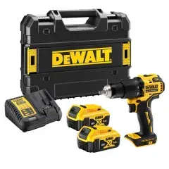 Perceuse-visseuse à percussion 18V XR + 2 batteries 5Ah + chargeur + coffret T-STAK - DEWALT - DCD709P2T-QW Achetez Aujourd'hui