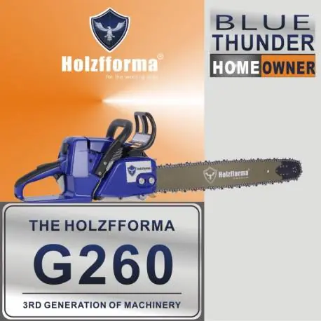 Vente Directe Tronçonneuse thermique HOLZFFORMA G260 – 50,2cc – 45cm de coupe