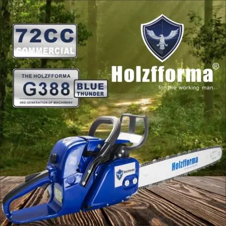 Meilleure Vente Tronçonneuse thermique HOLZFFORMA G388 - 72CC - 50cm de coupe