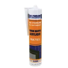 Mastic acrylique 703 blanc – FORUM – 703-BLANC Jusqu&rsquo;à Épuisement Des Stocks