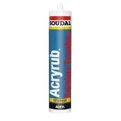 Mastic acrylique Acryrub Façade Exterieur 300ml – SOUDAL – 120663 Seulement Aujourd&rsquo;hui