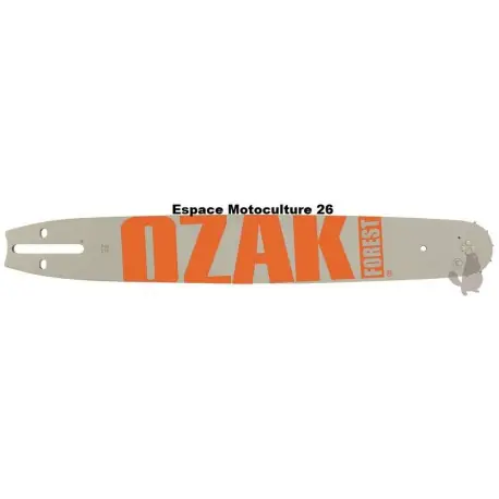 Guide de tronçonneuse 18&Prime; (45cm) PAS 3/8 Jauge .063&Prime;(1,6mm) de Marque OZAKI Haute Qualité