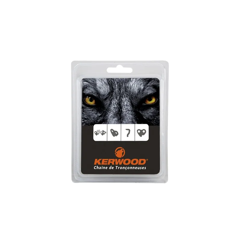 Commander Maintenant Chaîne Kerwood pour tronçonneuse 3/8&Prime; 1,5 mm 68 maillons. Gouge profil carré