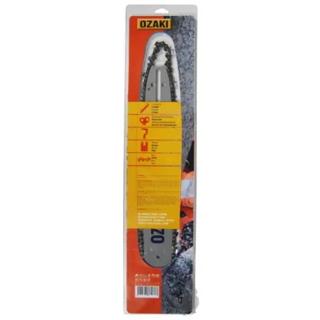 Soldes Guide de tronçonneuse 40cm et Chaîne 3/8Lp 56E de Marque OZAKI