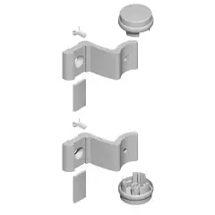 Kit poignée DIVA XI diamètre 40mm alu RAL9006 – LA CROISEE DS – DS7329-007 Réduction