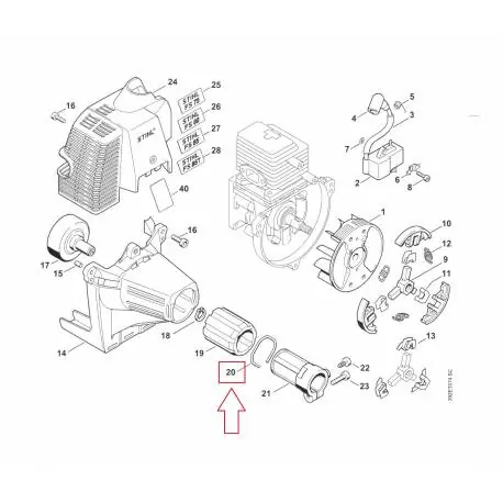 Circlip d‘origine STIHL FS48 – FS62 – FS66 – FS74 – FS75 – FS80 – FS85 – FS120 – FS200 – FS250 – HL75 – KM85 – KM94R Nouvelle Collection