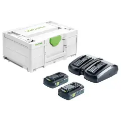 Set énergie SYS 18V 2x4Ah / TCL 6 Duo en coffret SYSTAINER 3 – FESTOOL – 577109 Nouvel Arrivage
