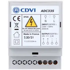 Alimentation à découpage 12V 3A - CDVI - ADC335 Dernière Chance