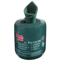 Promotion Rouleau Abrasif non tissé Scotch-Brite™ VERT prédécoupé 640 200 x 100mm 40 pièces - 3M - 11167