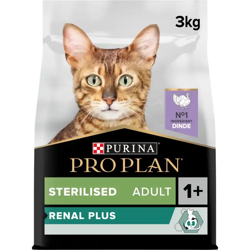 CROQUETTES CHATS ADULTES STÉRILISÉS DINDE 3 KG - PURINA PROPLAN Promotion Saisonnière