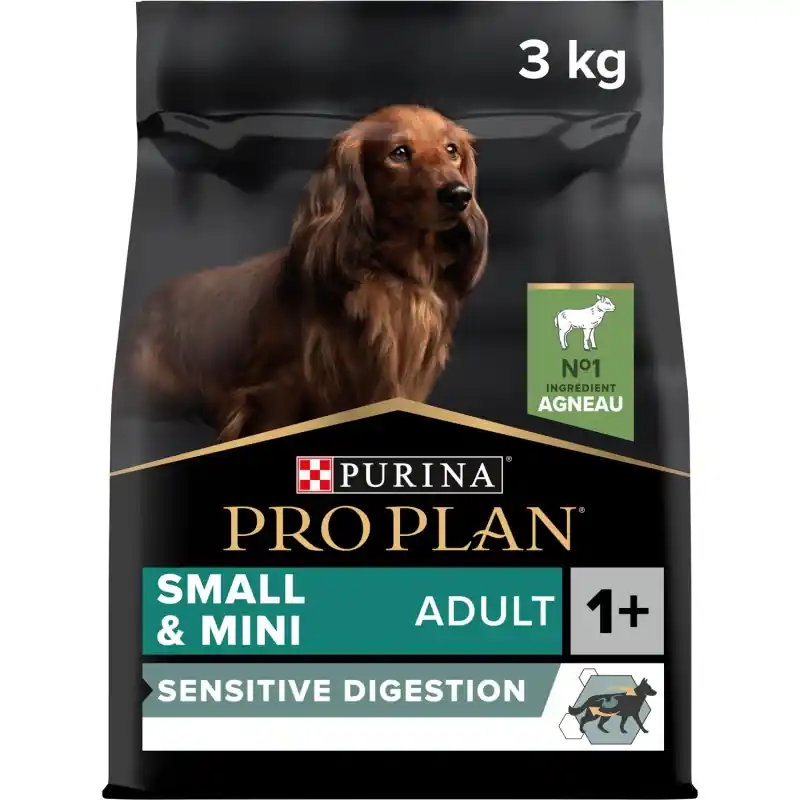 CROQUETTES CHIEN PRO PLAN SMALL & MINI ADULT SENSITIVE DIGESTION RICHE EN AGNEAU 3 KG Achat Immédiat