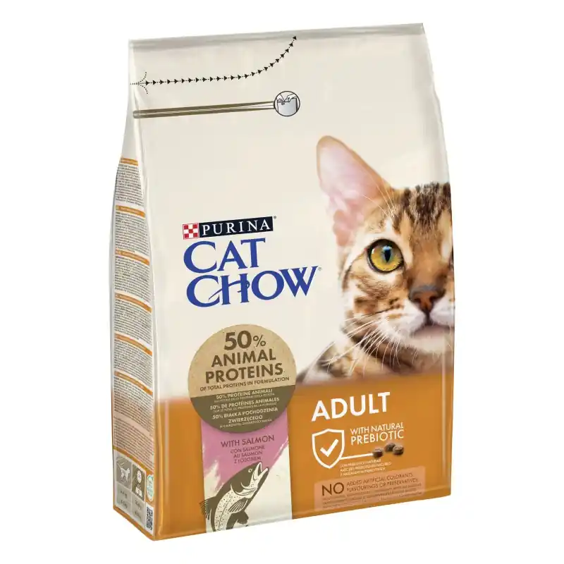 Vente Directe CROQUETTES CHATS SAUMON 3KG – CAT CHOW ADULT