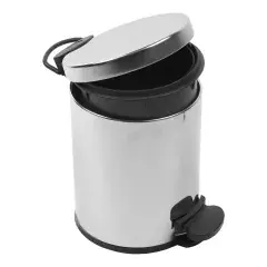 Prix Choc Poubelle à pédale en acier inoxydable 5L - AKW - 23613