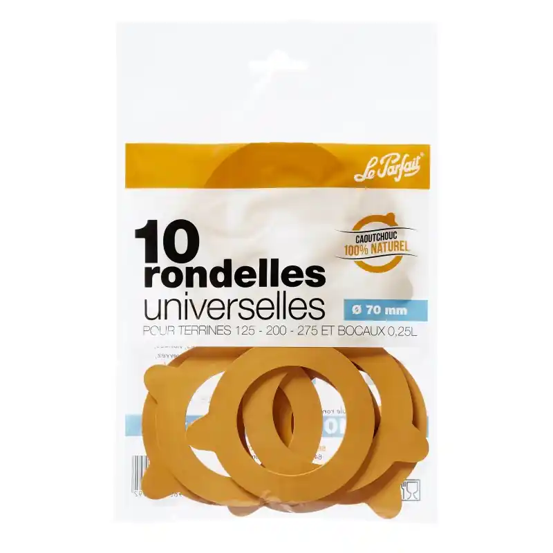 10 RONDELLES UNIVERSELLES Ø 70 MM – LE PARFAIT Prix Cassé