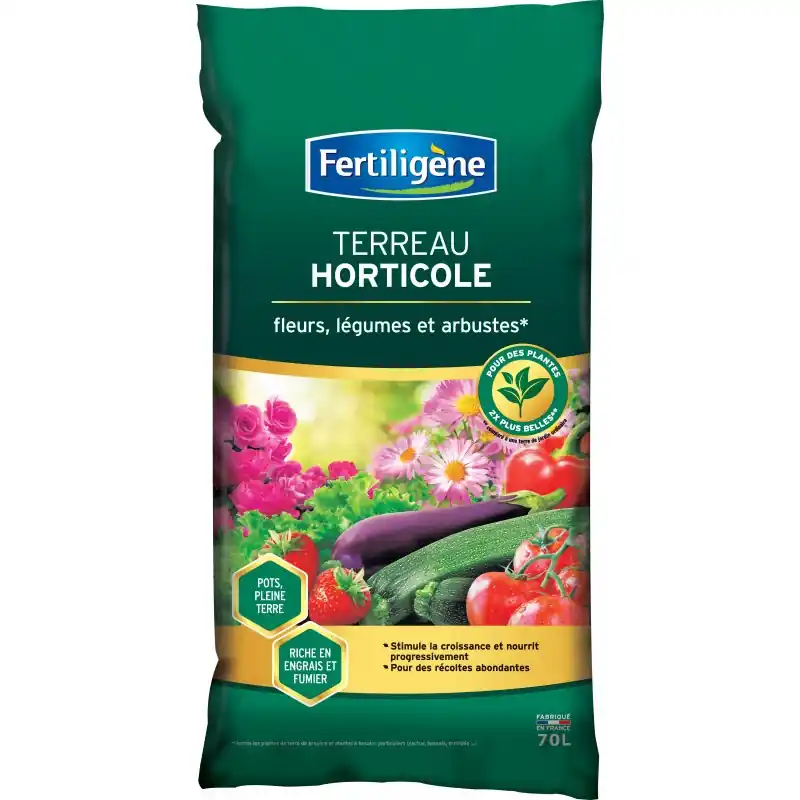 Remise TERREAU HORTICOLE 70L - FERTILIGENE
