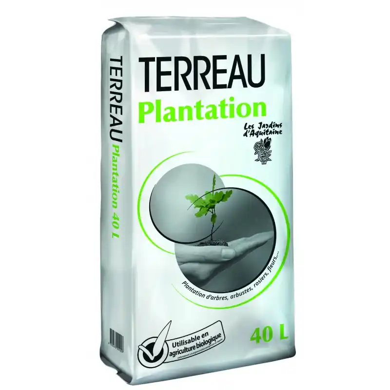 Prix Réduit TERREAU PLANTATION 40L – LES JARDINS D‘AQUITAINE