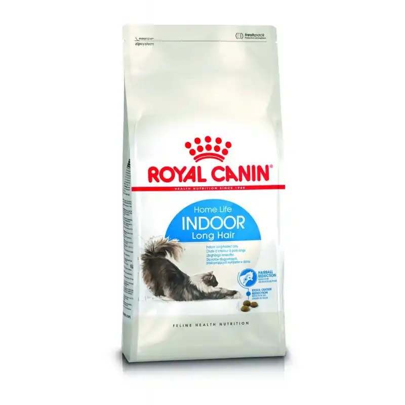 Livraison Express CROQUETTES CHAT INDOOR LONG HAIR 2KG ROYAL CANIN