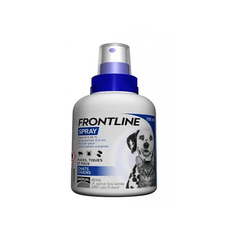 Achat Immédiat SPRAY PUCES/TIQUES 100ML – FRONTLINE