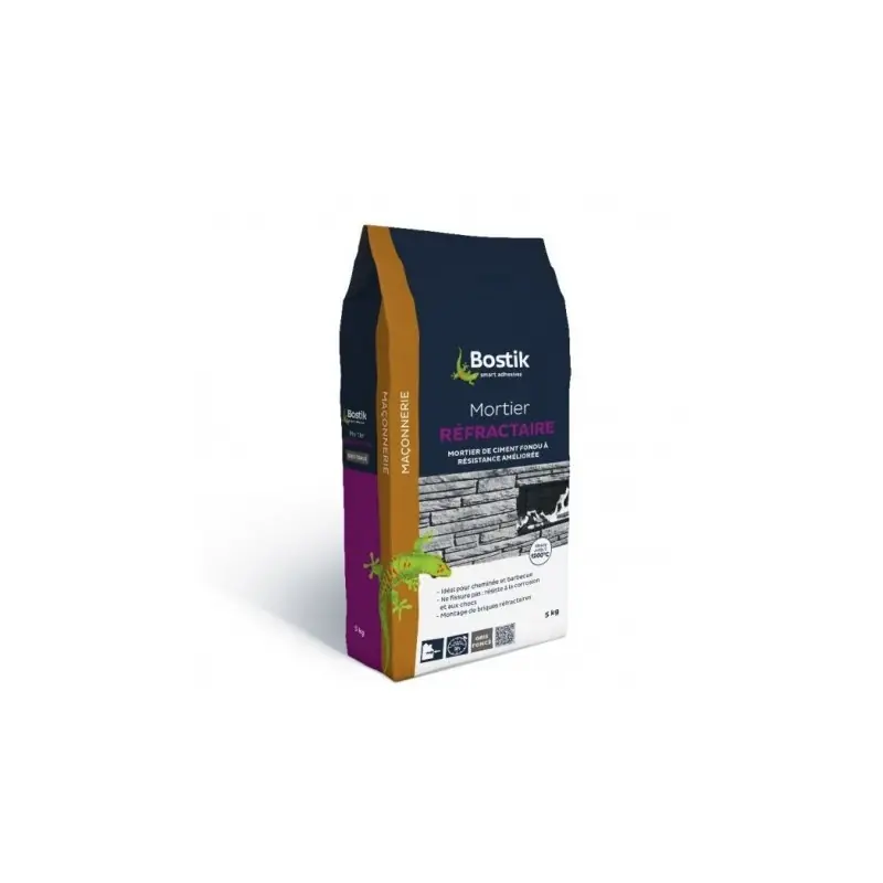 Pas Cher MORTIER RÉFRACTAIRE 5KG - BOSTIK