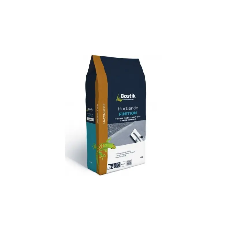 Prix Réduit MORTIER FINITION BLANC 5KG - BOSTIK
