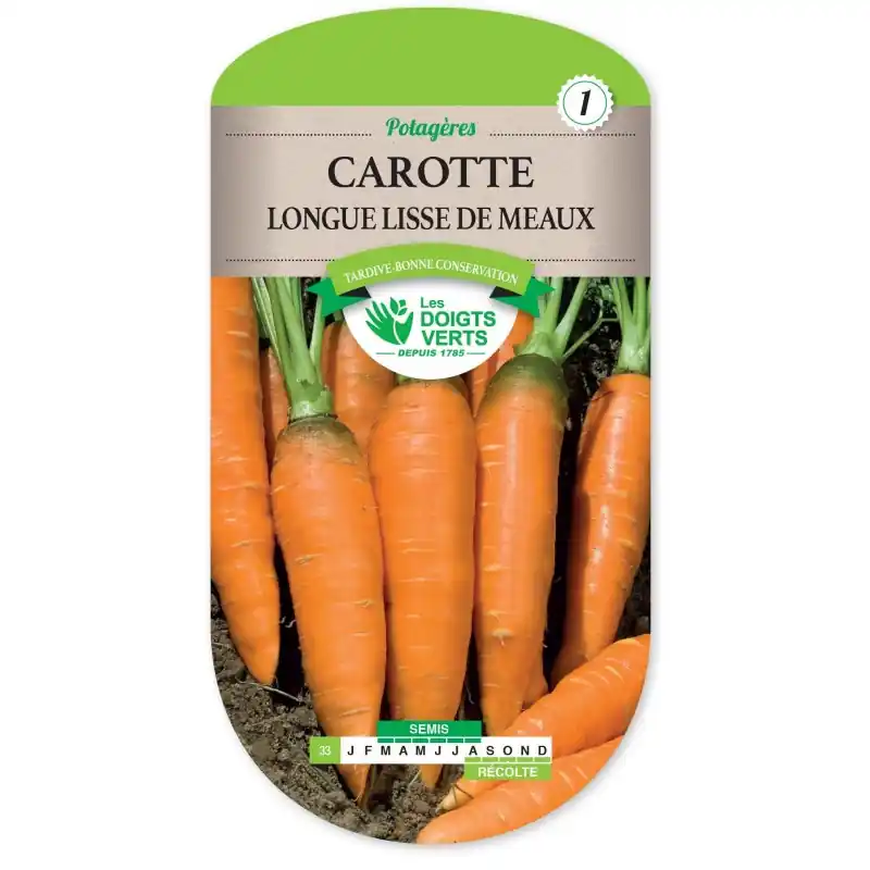 Meilleur Prix CAROTTE LONGUE LISSE DE MEAUX - CATÉGORIE 1 - LES DOIGTS VERTS