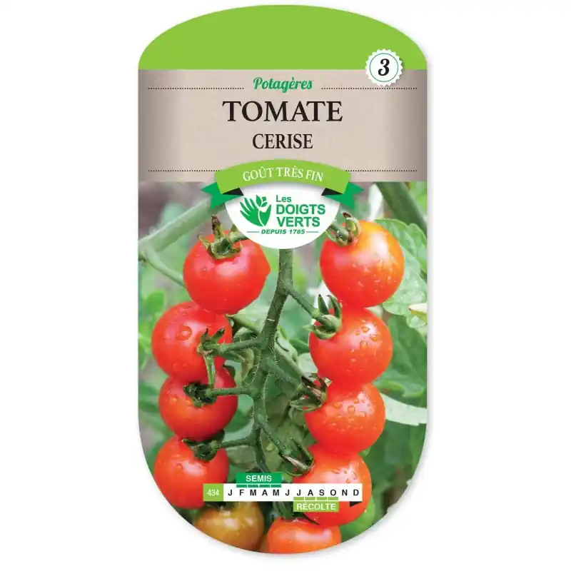 Prix Réduit TOMATE CERISE - CATÉGORIE 3 - LES DOIGTS VERTS