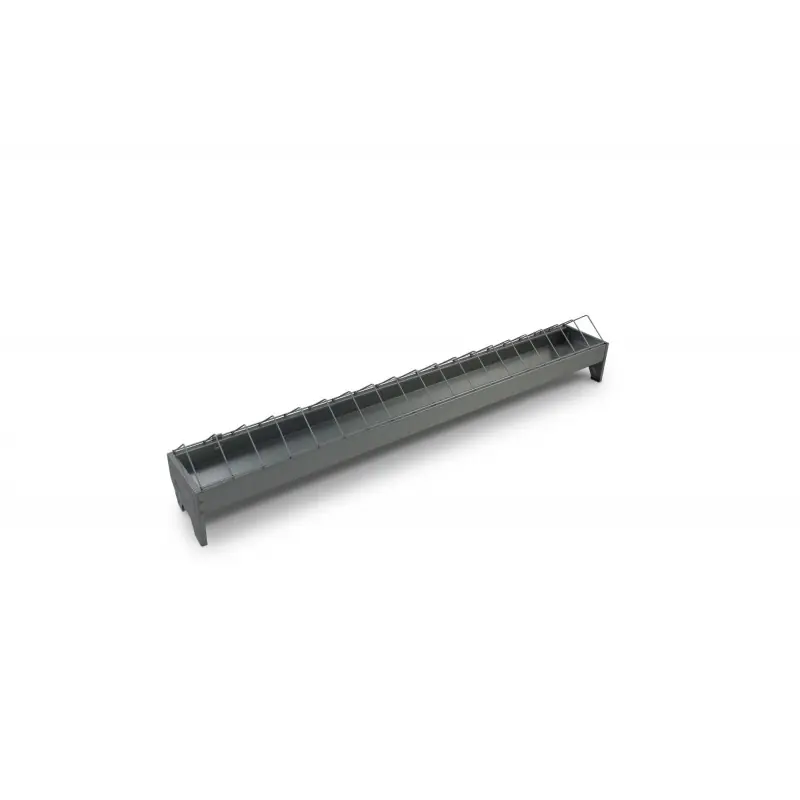 MANGEOIRE LINÉAIRE AVEC GRILLE POULETS 1M H10CM Vente Flash