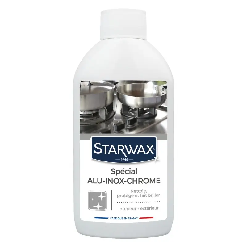 NETTOYANT SPECIAL ALU/INOX/CHROME 250ML – STARWAX Offre Spéciale