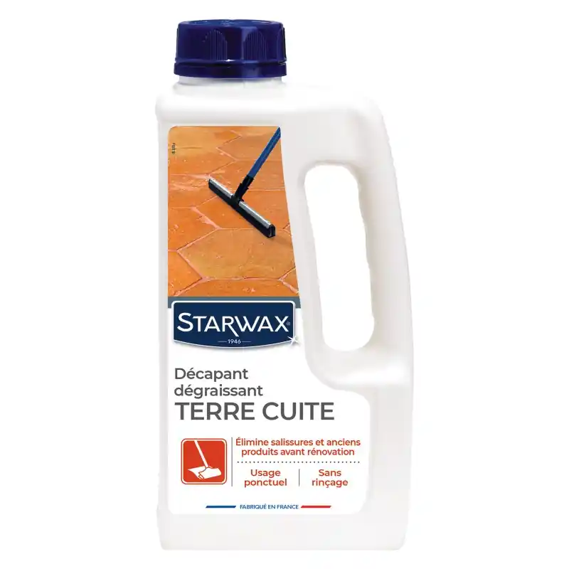 NETTOYANT DECAPANT TOMETTES ET TERRES CUITES 1L – STARWAX Usine Directe