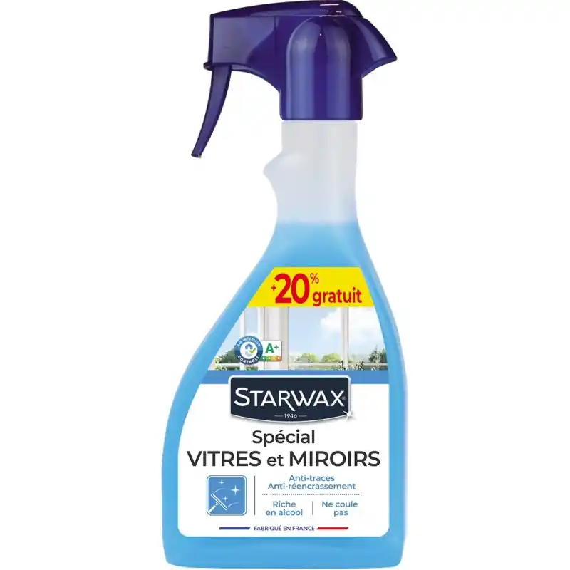 NETTOYANT VITRES 600ML (20% OFFERTS) - STARWAX Super Prix