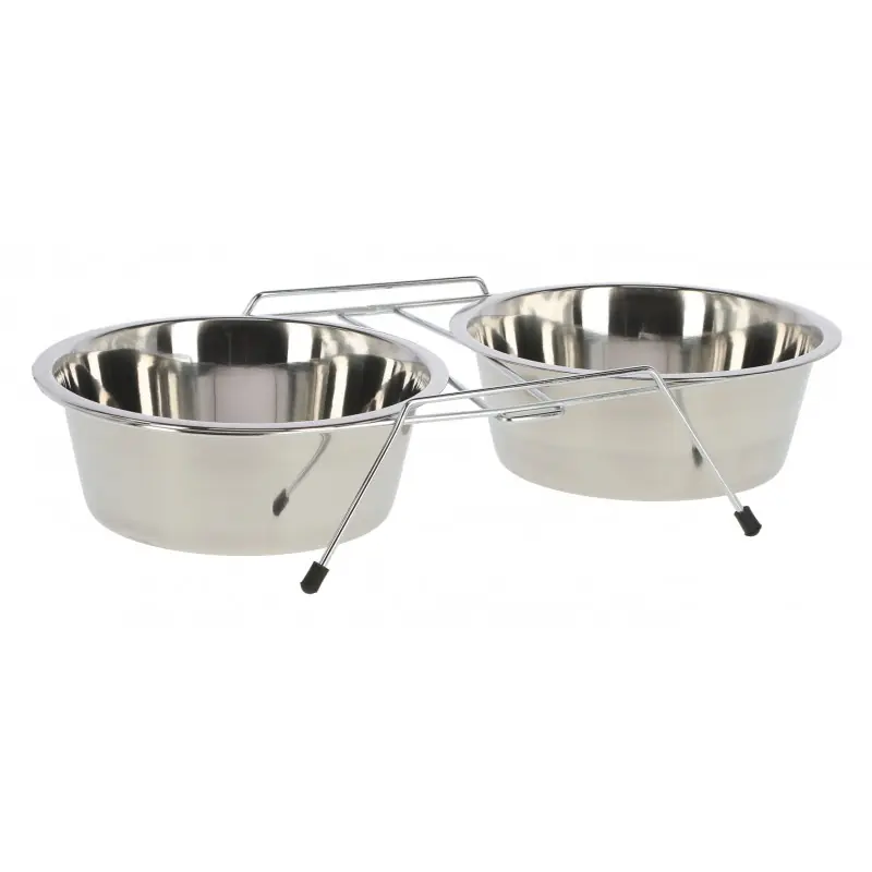 Quantité Limitée SUPPORT DOUBLE 2 ECUELLES 900ML