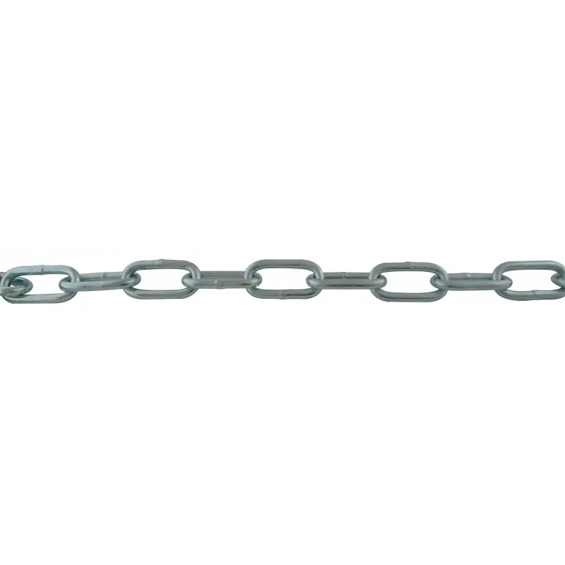 CHAÎNE DROITE SOUDÉE MAILLON LONG ACIER ZINGUÉ 8MM – VENDU AU ML – VISO Prix Promo