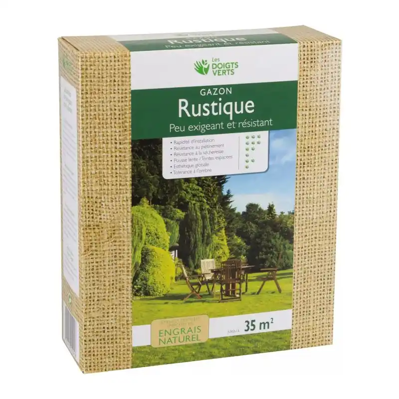 Usine Directe GAZON RUSTIQUE 1 KG - LES DOIGTS VERTS
