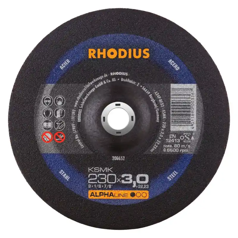 DISQUE A TRONCONNER MANUEL – KSMK – 230 x 3.0 MM – RHODIUS Prix Promo