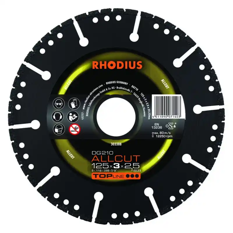 Vente Flash DISQUE DIAMANT – DG210 ALLCUT – 125 x 3.0 MM – RHODIUS