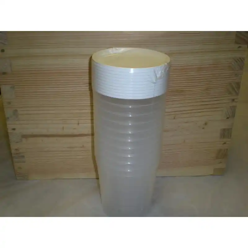 10 POTS EN PLASTIQUE POUR MIEL 500G PAL NEUTRE Soldes