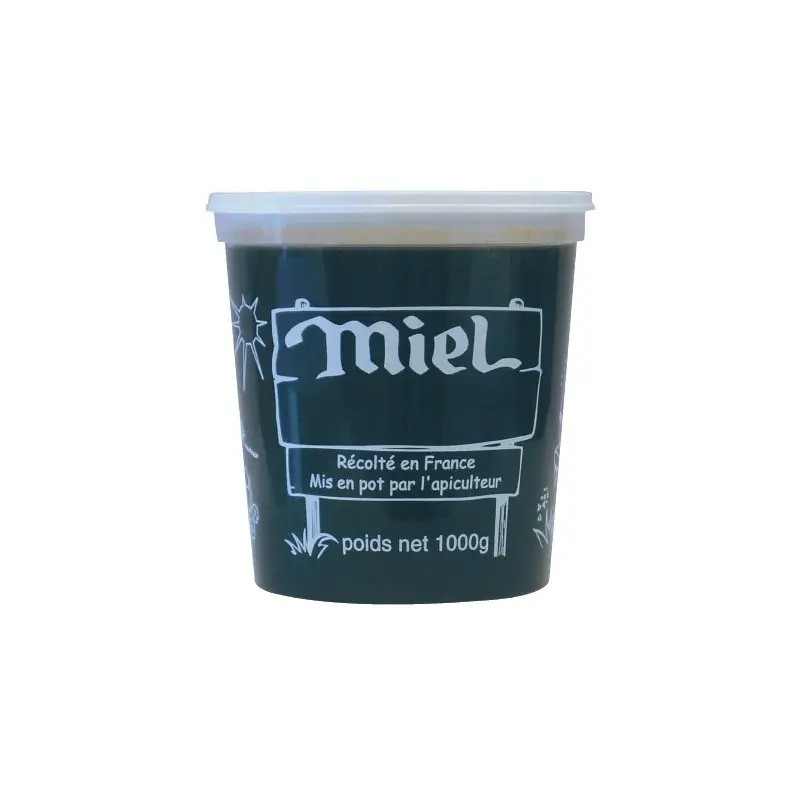 10 POTS EN PLASTIQUE POUR MIEL 1KG PEP MIEL Offre Exclusive