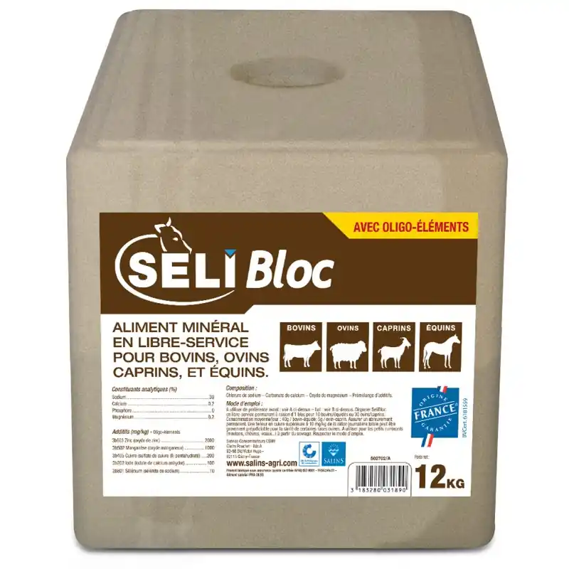 Acheter En Ligne BLOC DE SEL A LÉCHER 12KG – SELI
