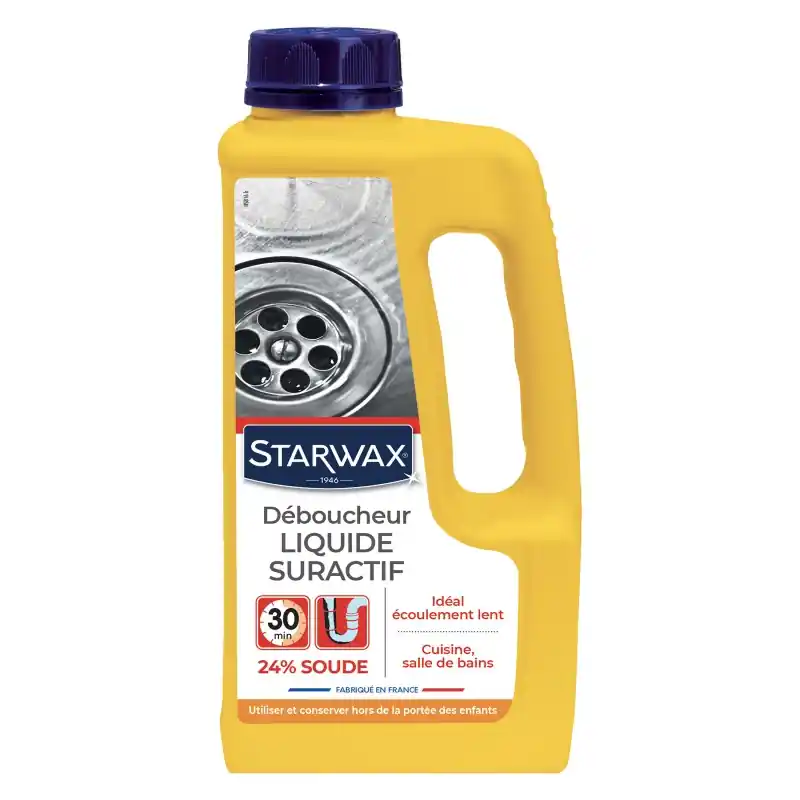 DEBOUCHEUR LIQUIDE CANALISATIONS 1L - STARWAX Quantité Limitée