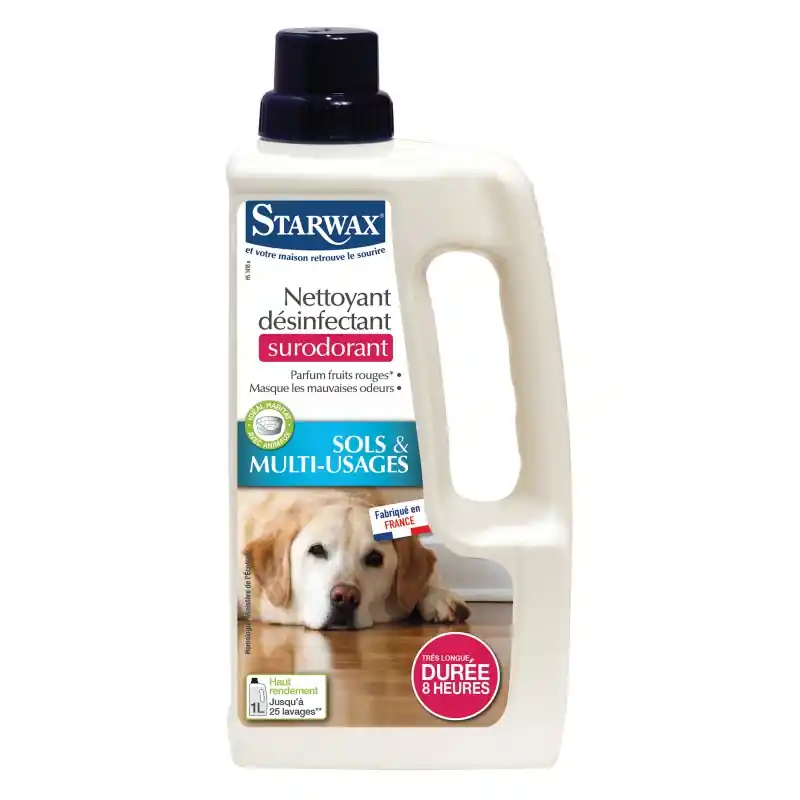 Quantité Limitée NETTOYANT DESINFECTANT SURODORANT ANIMAL 1L – STARWAX