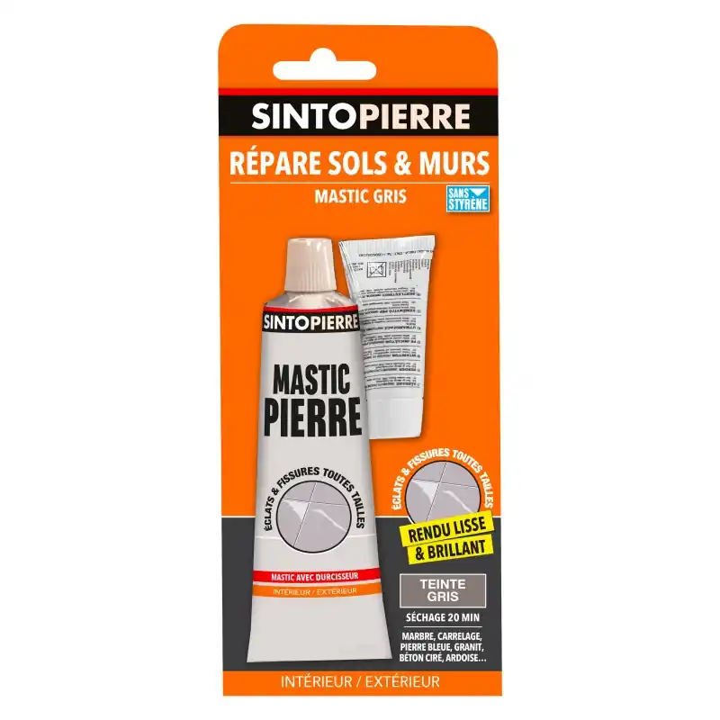 MASTIC DE REPARATION GRIS TUBE 100G - SINTOPIERRE Acheter Direct