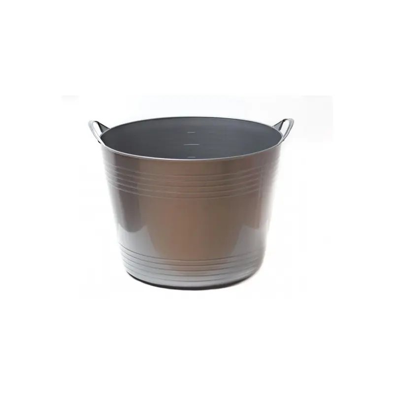 Prix Promo PANIER SOUPLE 40L GRIS SILVER – ALUMIUM ET PLASTIQUE
