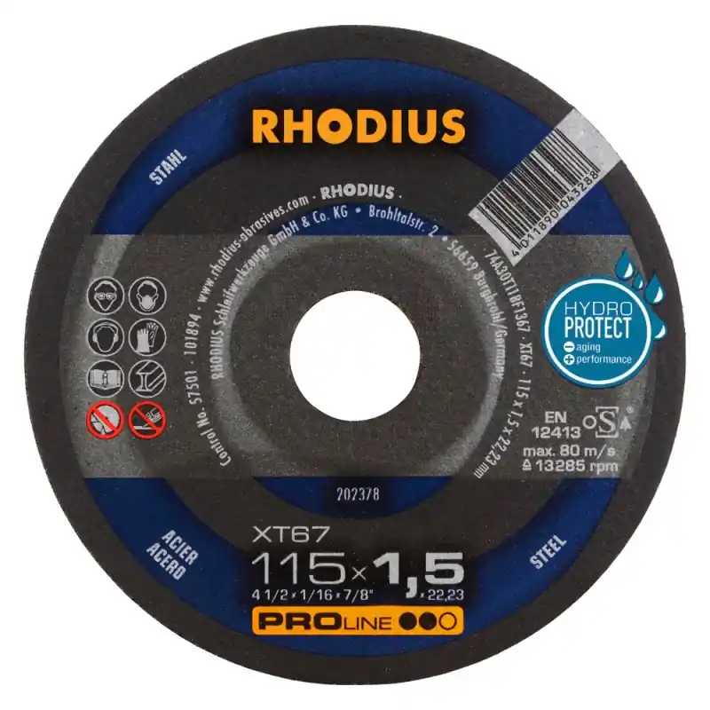 Marque DISQUE A TRONCONNER EXTRA-FIN - XT67 - 115 x 1.5 MM - RHODIUS