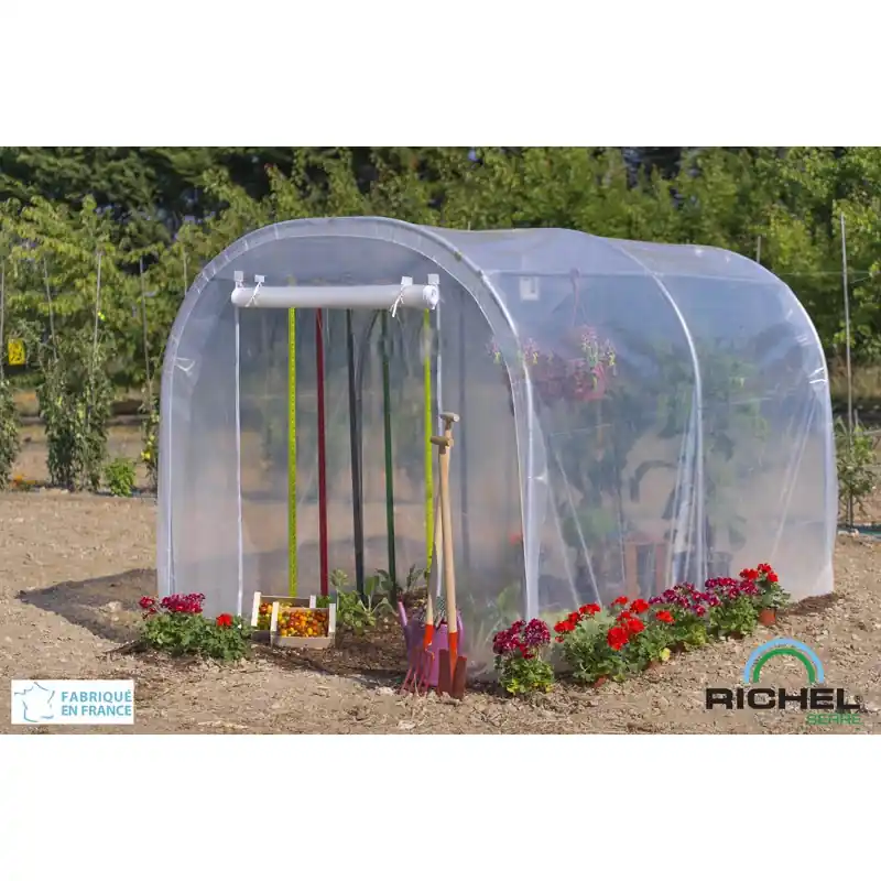 Promotion SERRE JARDIN 2x3M MODELE 6m² / 1 PORTE ZIPPEE – RICHEL