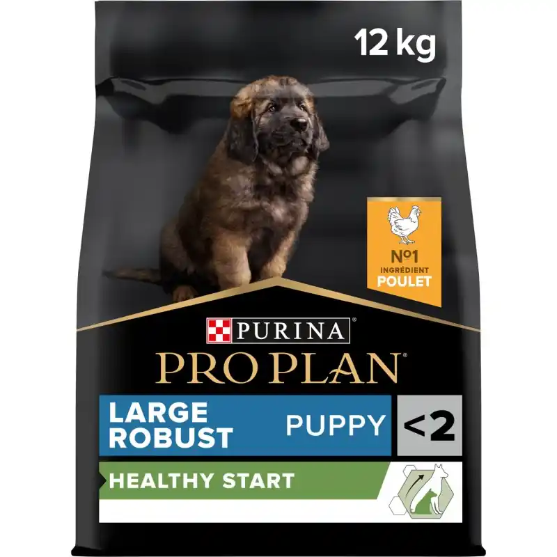 CROQUETTES CHIOT LARGE ROBUST PUPPY RICHE EN POULET 12 KG – PRO PLAN Soldes