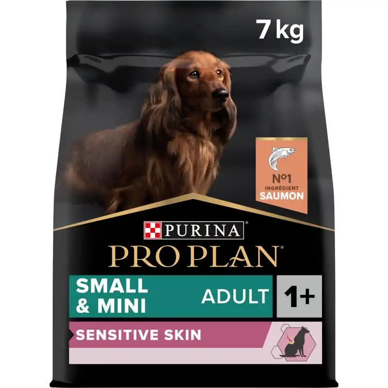 Soldes CROQUETTES CHIEN PRO PLAN SMALL & MINI ADULT SENSITIVE SKIN RICHE EN SAUMON 7 KG
