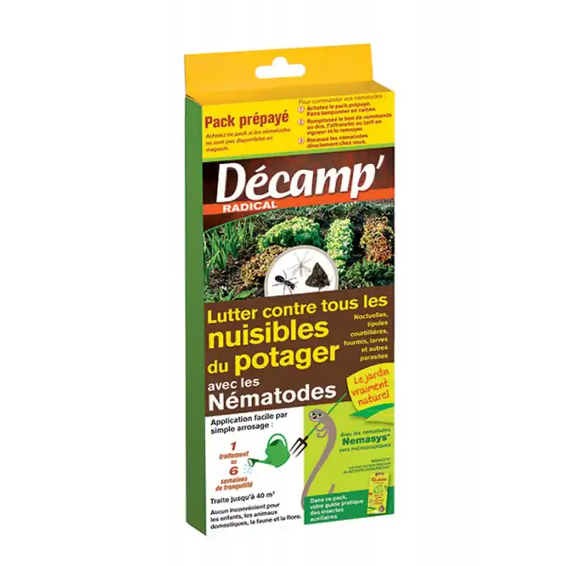 NEMATODES NUISIBLES POTAGER 40M² – DECAMP‘ Paiement Sécurisé