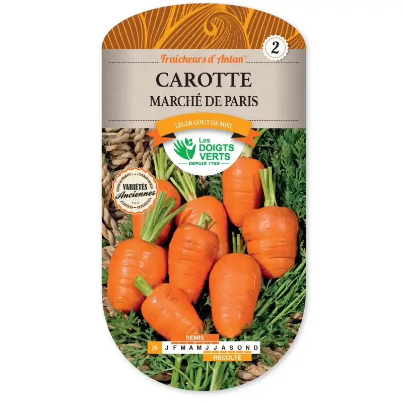 CAROTTE MARCHÉ DE PARIS – CATÉGORIE 2 – LES DOIGTS VERTS Offre Exclusive