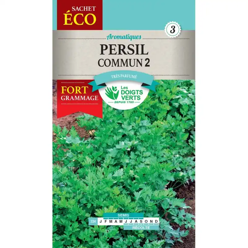 Expédition Rapide PERSIL COMMUN 2 - SACHET ÉCO - CATÉGORIE 3 - LES DOIGTS VERTS